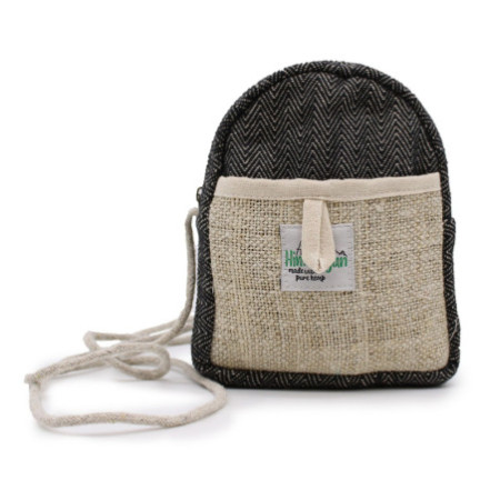 Sac en chanvre mobile avec ficelle - Couleur aléatoire