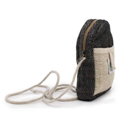 Sac en chanvre mobile avec ficelle - Couleur aléatoire
