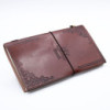 Journal en cuir fait main - Mon carnet de souhaits - Marron (80 pages)