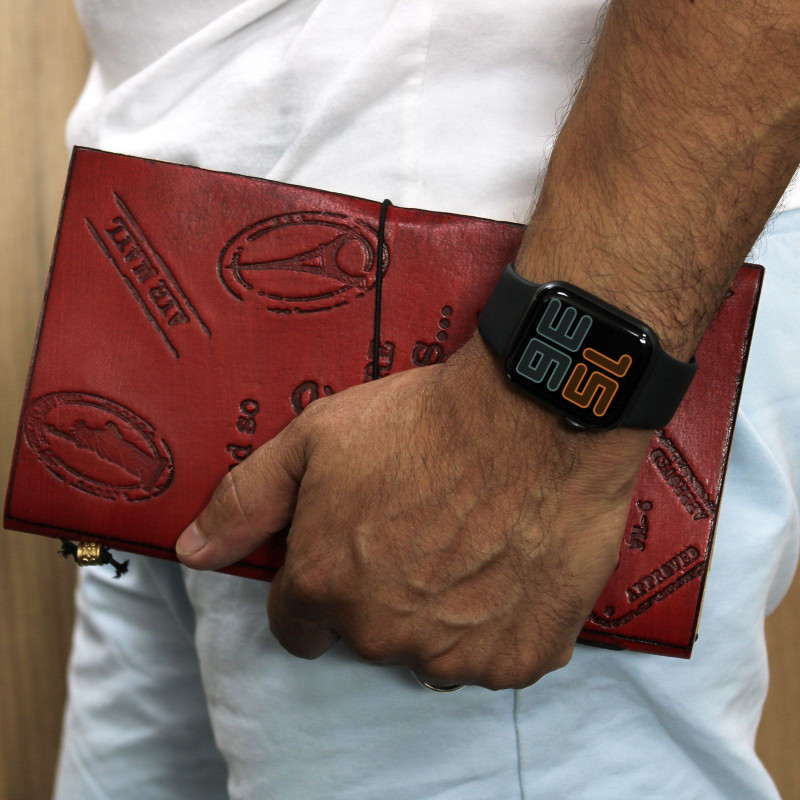 Journal en cuir fait main - Mon carnet de souhaits - Marron (80 pages)