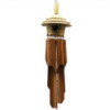 Grand nichoir rond en jonc de mer avec carillons 56 x 20 cm
