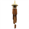 Grand nichoir rond en jonc de mer avec carillons 56 x 20 cm