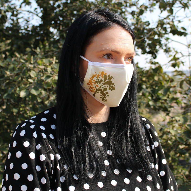 Masque réutilisable tendance - Golden Tree (adulte)