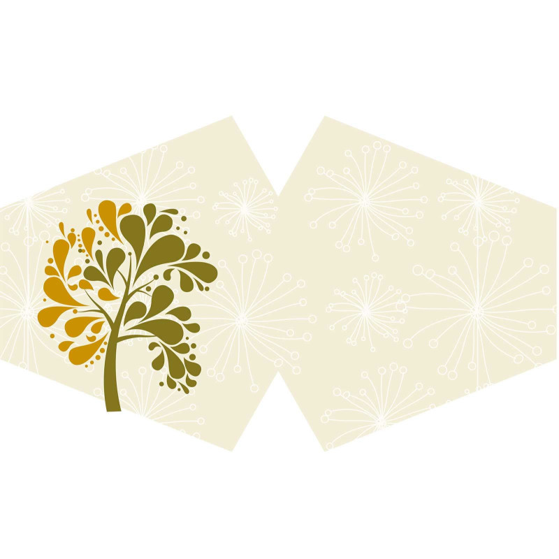 Masque réutilisable tendance - Golden Tree (adulte)