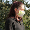 Masque réutilisable tendance - Feuilles vertes (adulte)