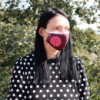 Masque réutilisable tendance - Cœur mandala rouge (adulte)