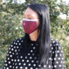 Masque réutilisable tendance - Cœur mandala rouge (adulte)