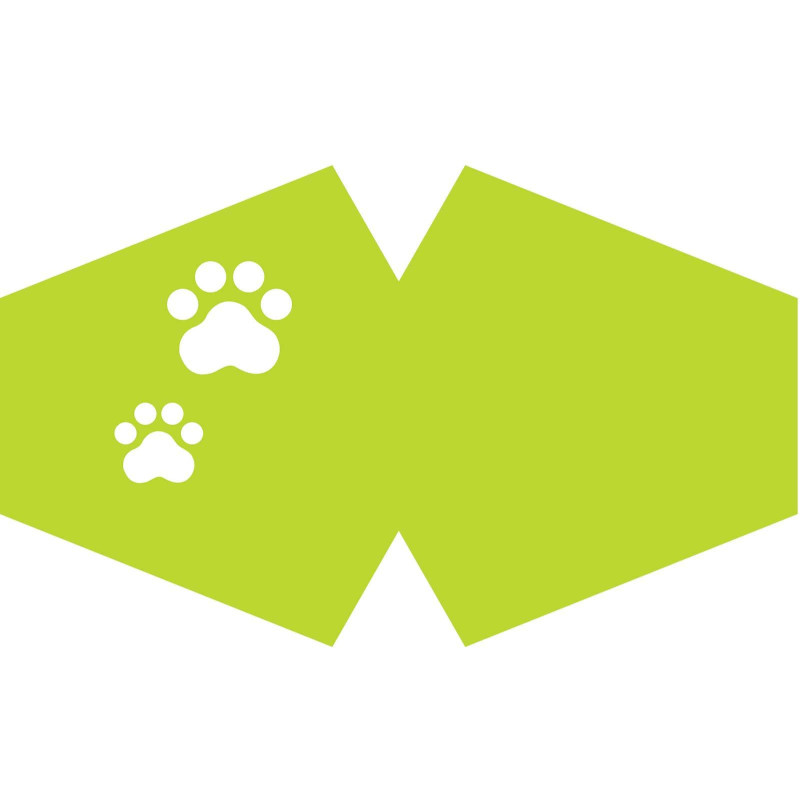 Masque réutilisable tendance - Pieds d'animaux (adulte)