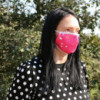 Masque réutilisable tendance - Cœur roses (adulte)