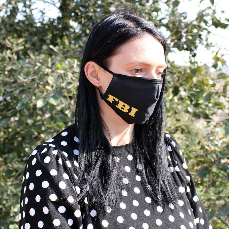 Masque réutilisable tendance - FBI (adulte)
