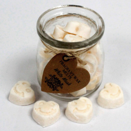 Pot de fondants à la cire de soja - Musc blanc