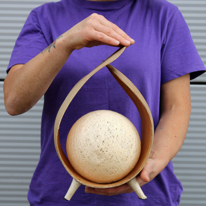 Lampe en noix de coco naturelle - Enveloppe naturelle