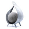 Lampe en noix de coco naturelle - Revêtement gris délavé