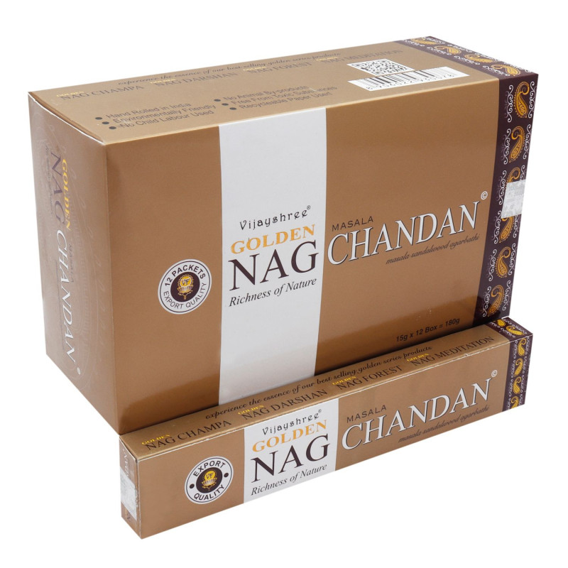 15g Golden Nag - Encens Chandan