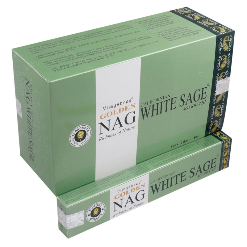 15 g d'encens Golden Nag - Sauge blanche