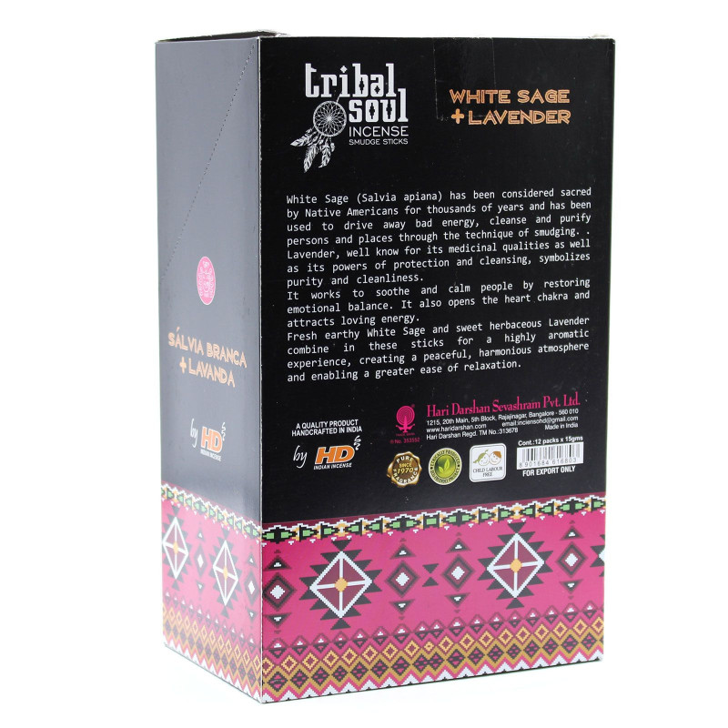 Encens Tribal Soul - Sauge Blanche + Lavande