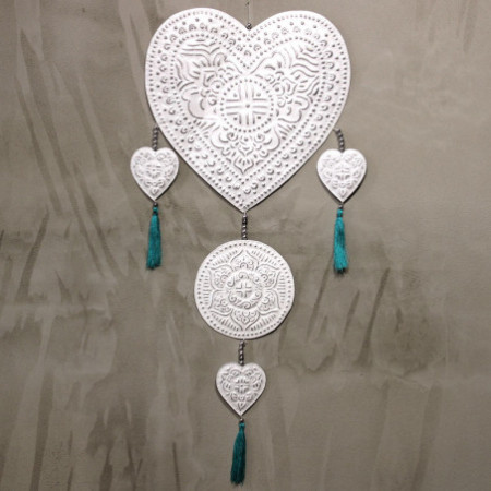 Mobile en aluminium - Coeurs
