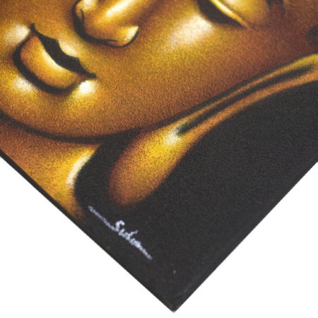 Peinture Bouddha - Finition sable doré