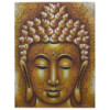 Peinture de Bouddha - Détail de brocart doré