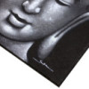 Peinture de Bouddha - Détail de brocart gris