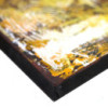 Peinture de Bouddha - Détail de brocart gris