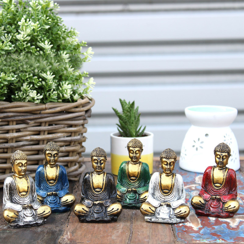 Mini Bouddha doré (couleurs assorties)