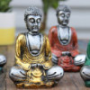 Mini Bouddha argenté (couleurs assorties)