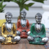 Mini Bouddha argenté (couleurs assorties)