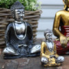 Mini Bouddha argenté (couleurs assorties)
