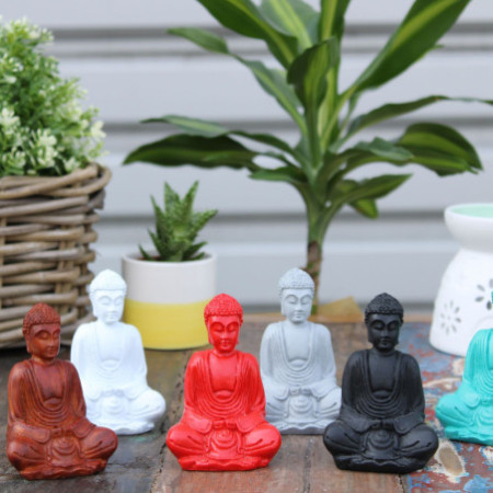 Mini Bouddha mat (couleurs assorties)