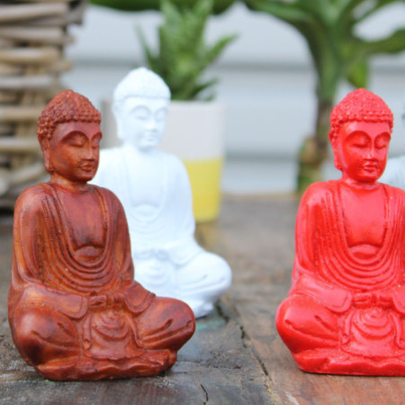 Mini Bouddha mat (couleurs assorties)