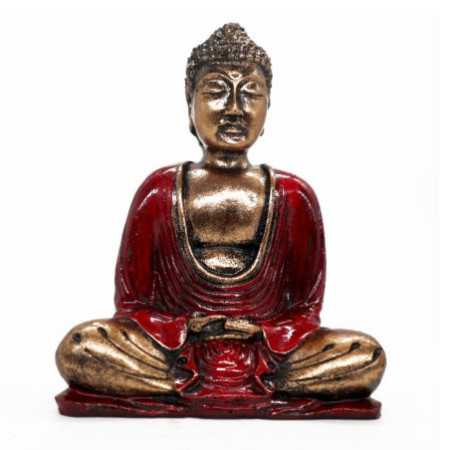 Bouddha rouge et or - Moyen