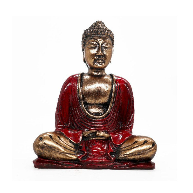 Bouddha rouge et or - Moyen