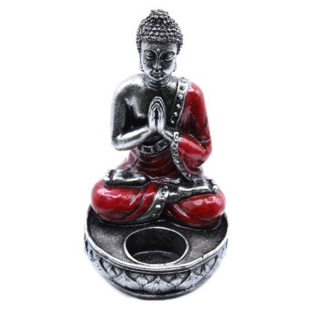 Bougeoir Bouddha - Rouge - Moyen