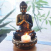 Bougeoir Bouddha - Rouge - Moyen