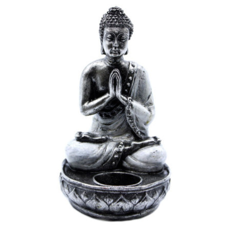 Bougeoir Bouddha - Blanc - Moyen