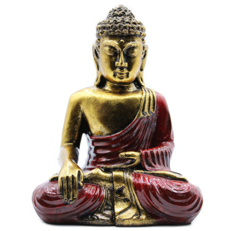 Bouddha rouge et or - Grand