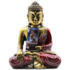 Bouddha rouge et or - Grand