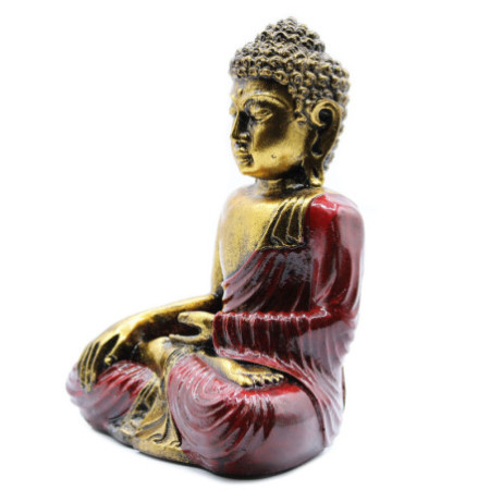 Bouddha rouge et or - Grand
