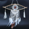 Capteur de rêves de protection - Petit œil en macramé, couleurs assorties