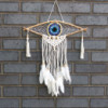 Capteur de rêves de protection - Petit œil en macramé, couleurs assorties