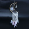 Capteur de rêves protecteur - Macramé Lune Couleurs assorties