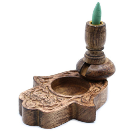 Brûleur à refoulement en bois de manguier SM - Hamsa