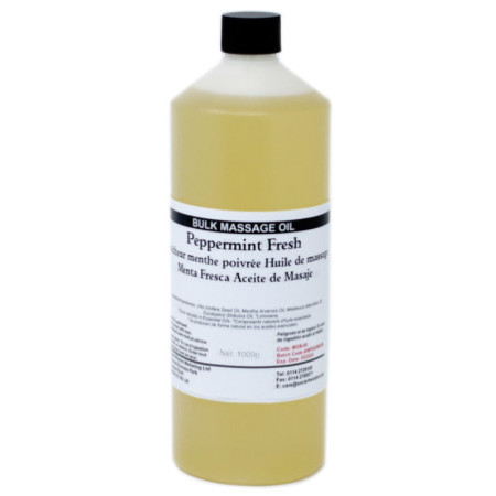 Huile de massage fraîche à la menthe poivrée 1 kg