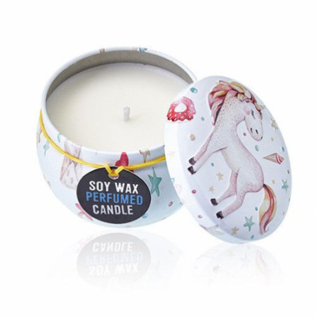 Bougie Art Tin - Licornes