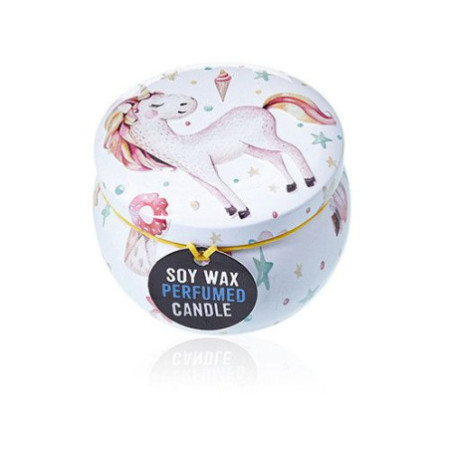 Bougie Art Tin - Licornes