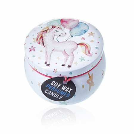 Bougie Art Tin - Licornes