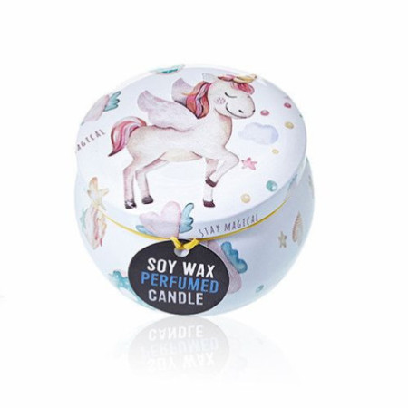 Bougie Art Tin - Licornes