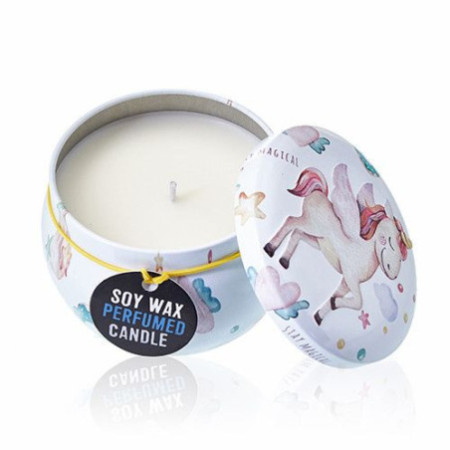 Bougie Art Tin - Licornes