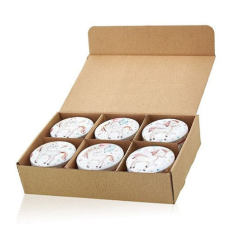Bougie Art Tin - Licornes